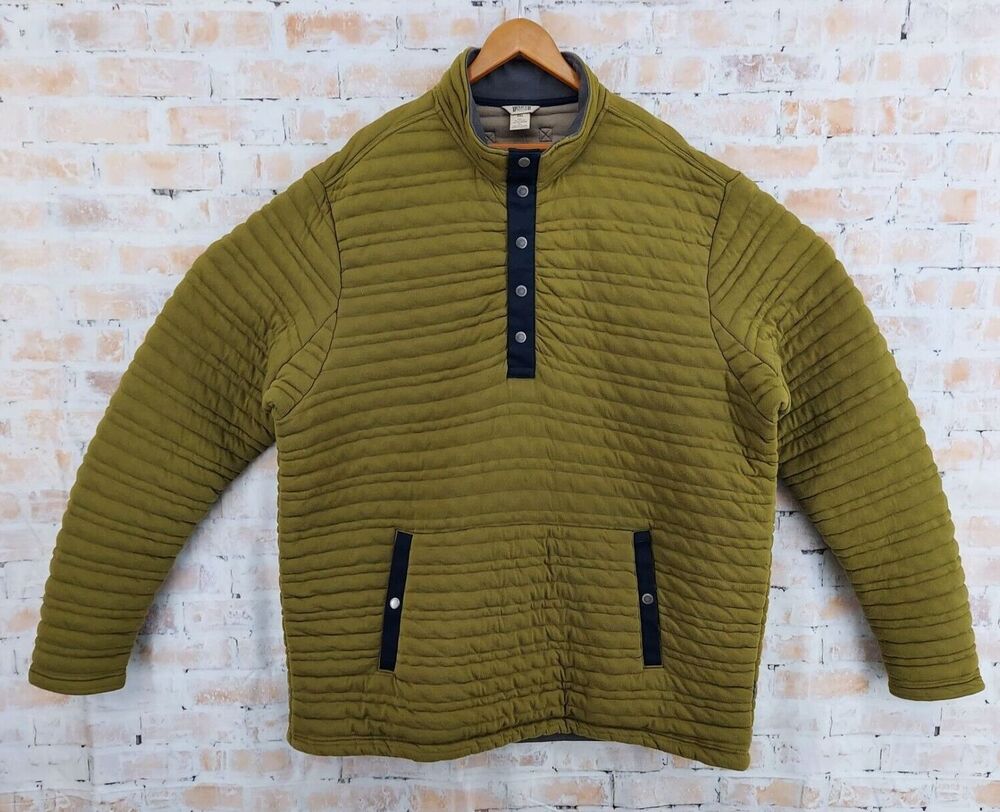 NWT Duluth Trading Men's Flintlock 1/4 Snap Popover Green Pullover Jacket Sz XXL